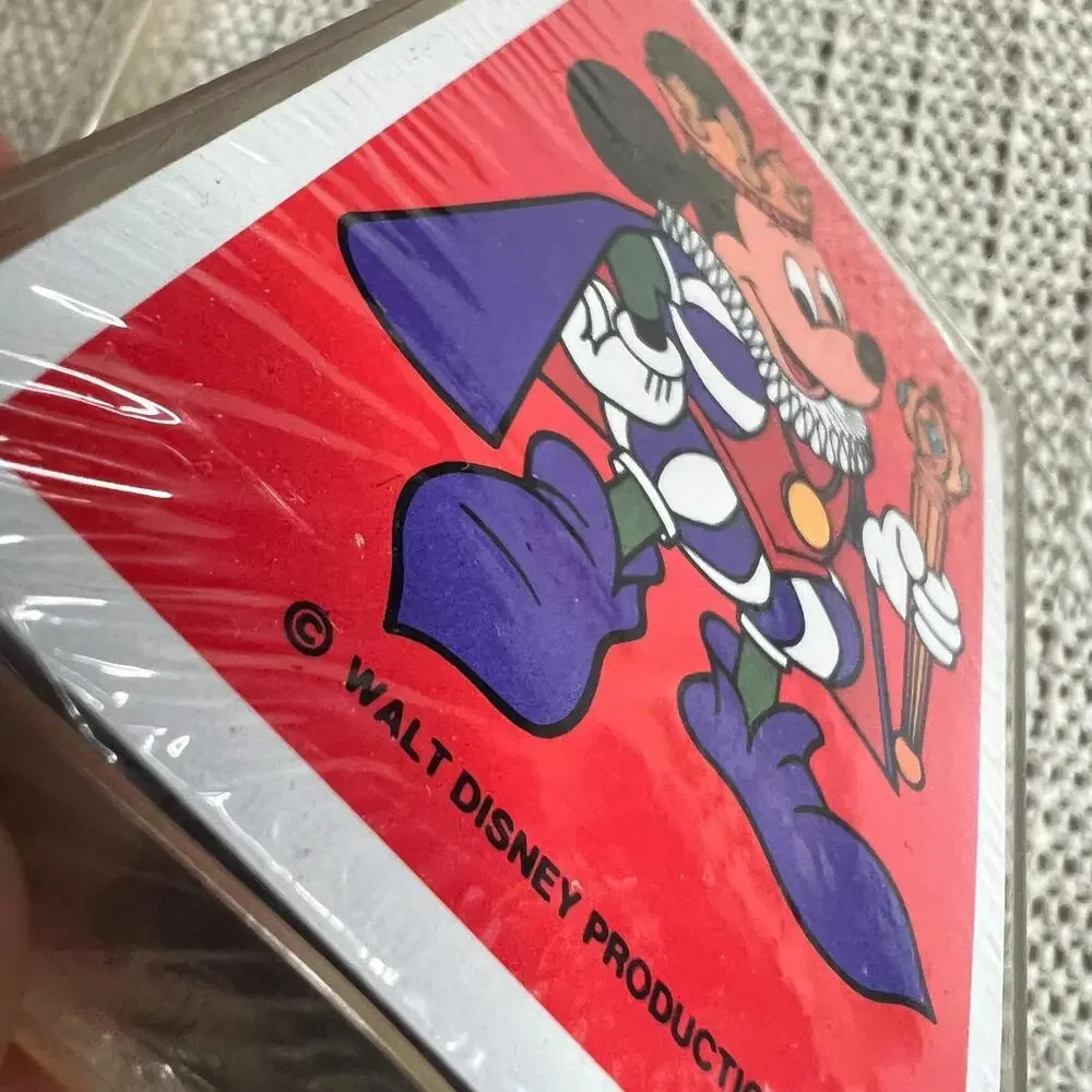 NEW Vintage Walt Disney Playing Cards Mickey Mouse Joker Deck‎ Plastic Case